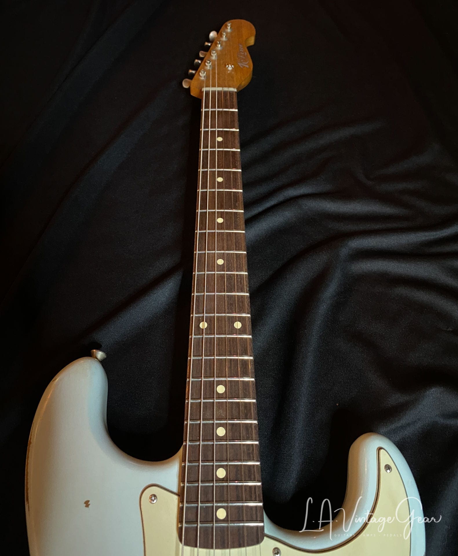 K-Line Springfield S-Style Guitar in Sonic Blue - Image 13