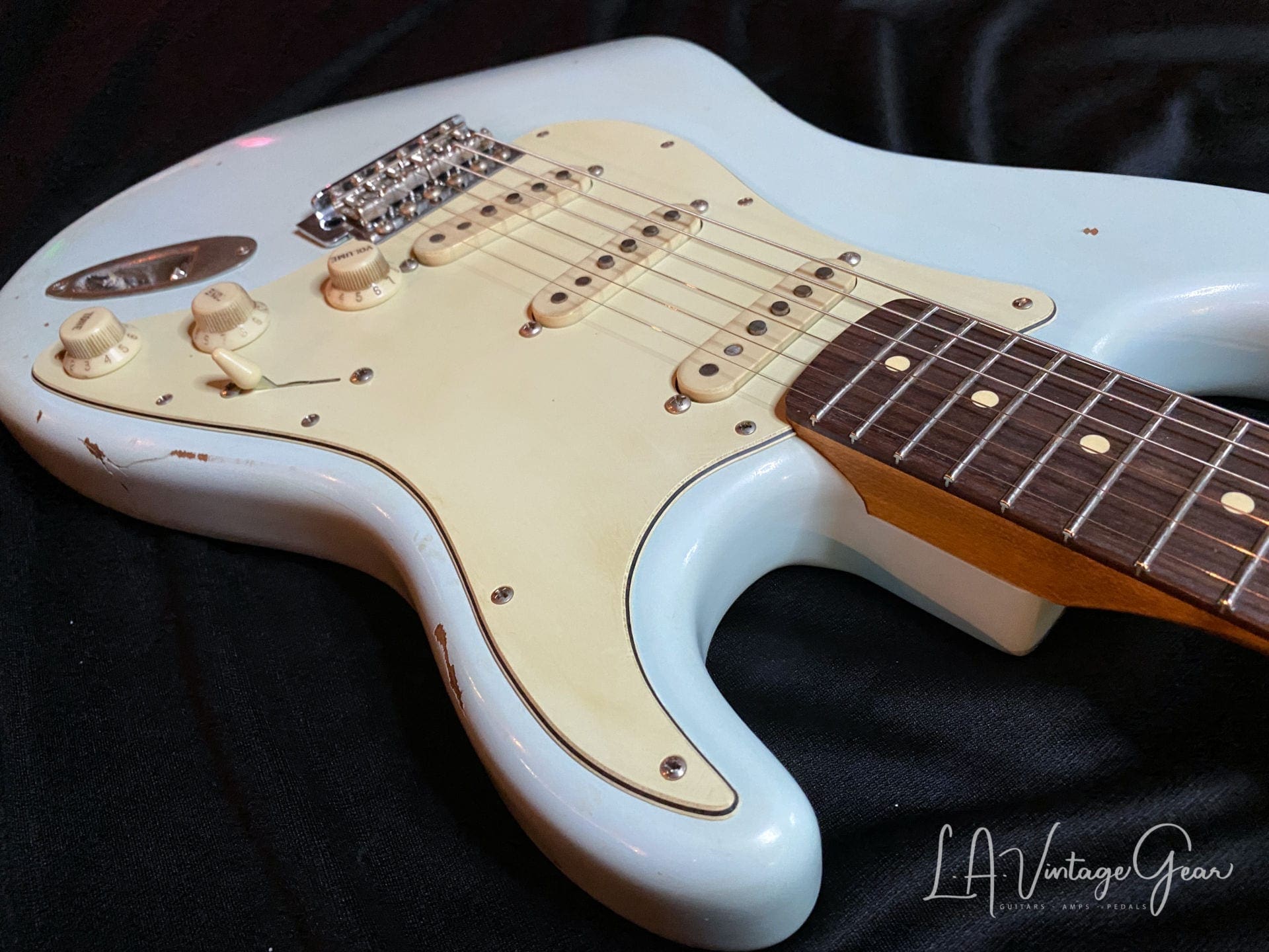 K-Line Springfield S-Style Guitar in Sonic Blue - Image 7