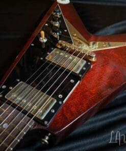 Echopark Vanguard '59  Electric Guitar in Burgundy Finish - Korina Body ! Wow - What a Guitar ! - Image 9