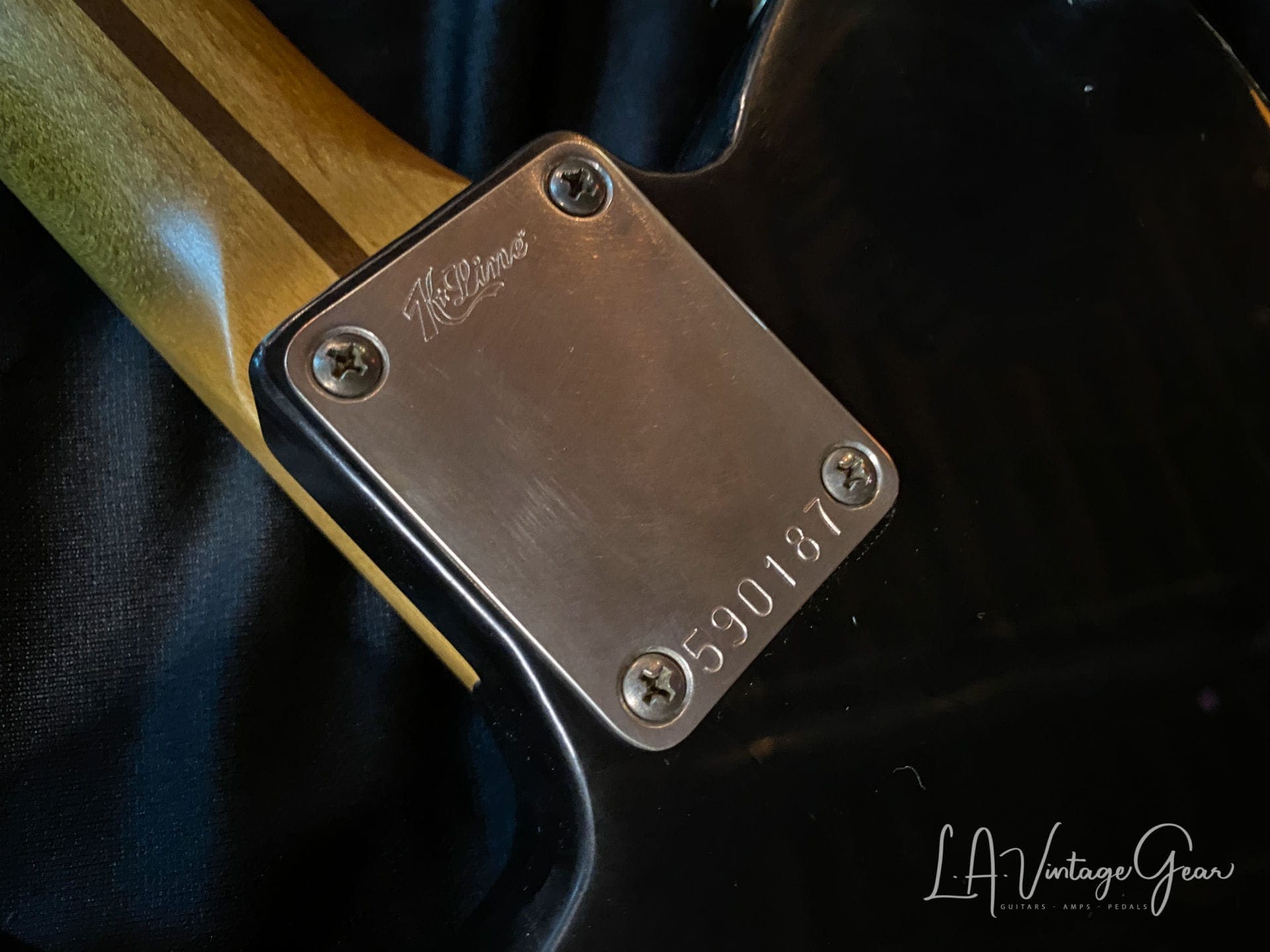K-Line Black Truxton Electric Guitar - Ash Body - Great Weight - Another build from our top builders - Image 16