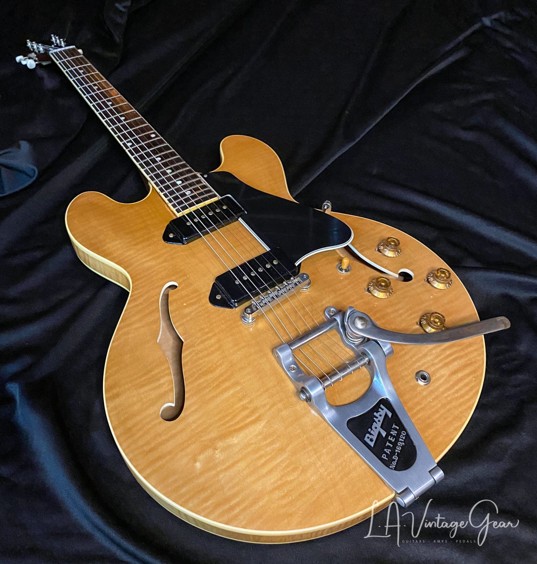 Gibson Memphis ES-330 Electric Guitar - '61 Reissue in Tiger Maple Finish (2016) - Image 3
