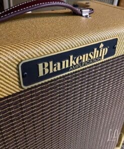 Blankenship Fat Boy Jr. 9 Watt Tweed Guitar Amp with Gold Alnico 10" Spkr with White Knobs - Image 2
