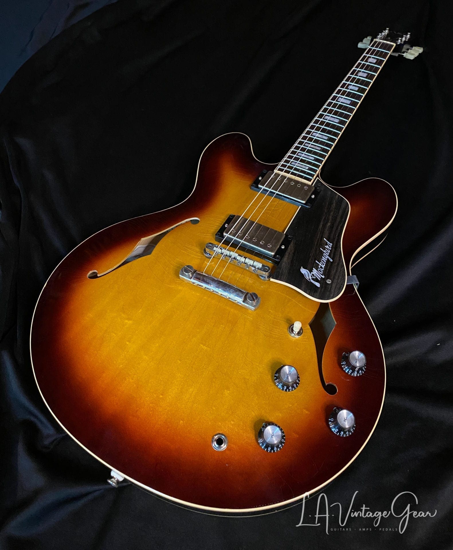 Josh Williams Mockingbird Electric Guitar -3 Tone Sunburst Finish with Small Block Inlays - JWGM128