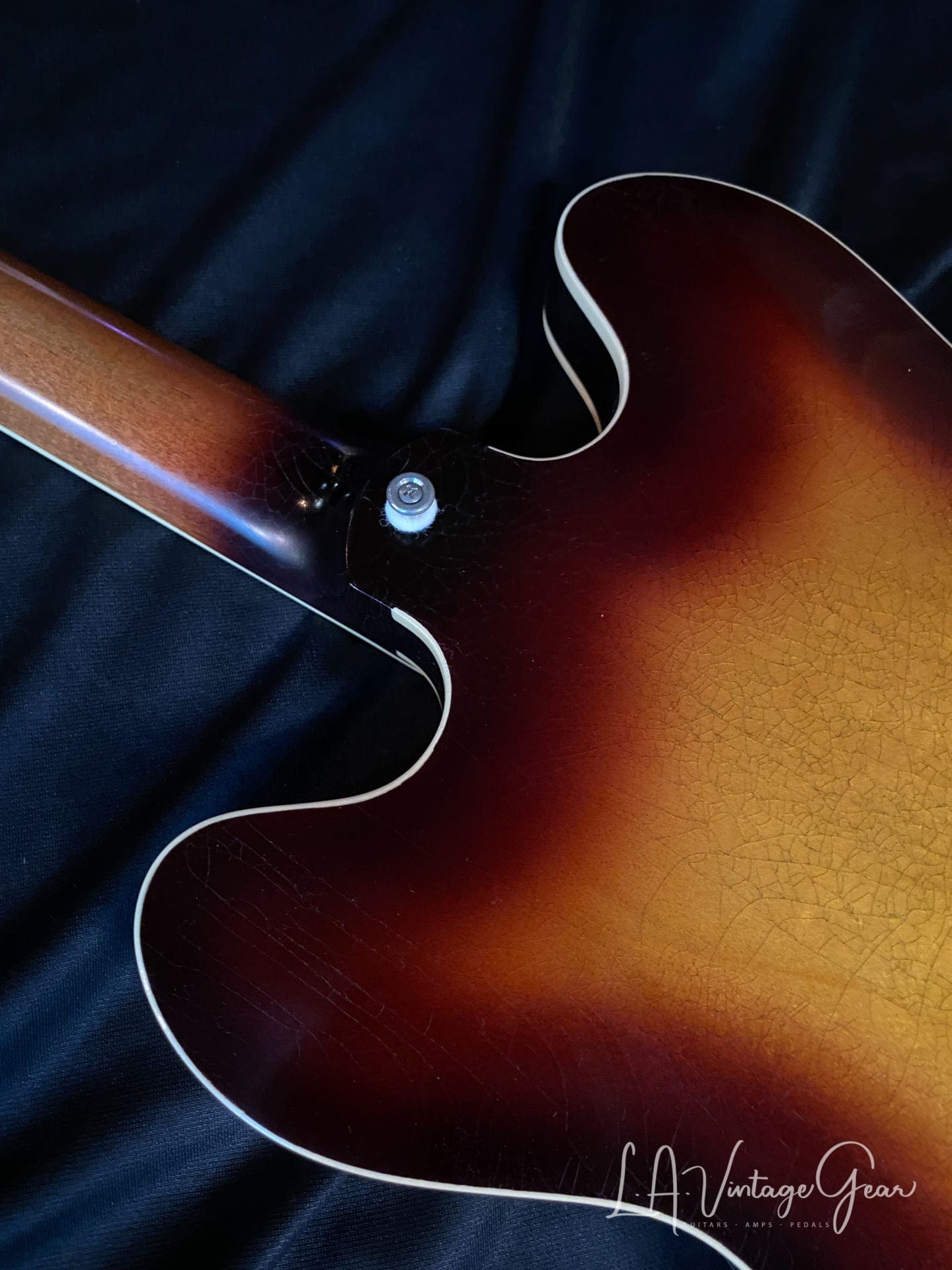 Josh Williams Mockingbird Electric Guitar -3 Tone Sunburst Finish with Small Block Inlays - JWGM128 - Image 8
