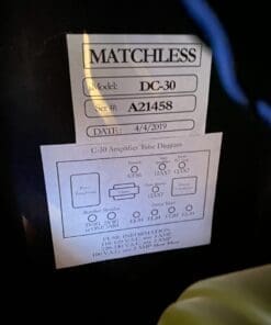 Matchless DC-30 Combo Guitar Amplifier in Black Tolex (2019) - Studio Used Only - Great Amp - Image 11