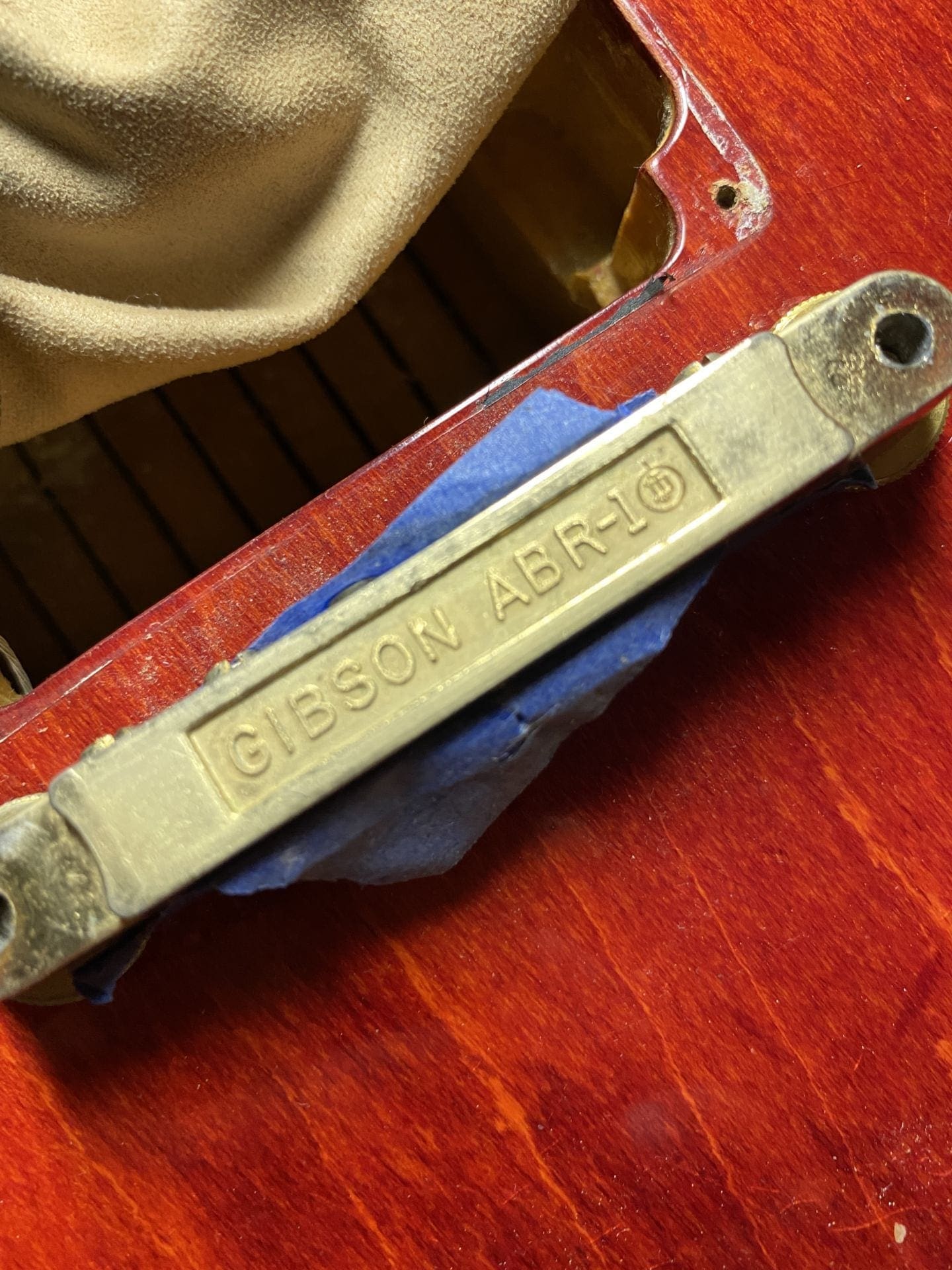 Gibson 1961 Vintage Cherry 355 TD Electric Guitar - 'Lefty' with Bigsby Tailpiece & PAF's ! Wow ! - Image 18