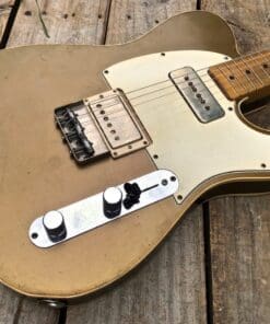 Danocaster 'Mongrel' Double Bound Single Cut Electric Guitar - Aged Penny Finish