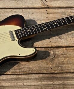 Danocaster Double Bound Single Cut Sunburst Electric Guitar - 2 Piece Ash & Dano Budz 2.0 Pickups - Image 2