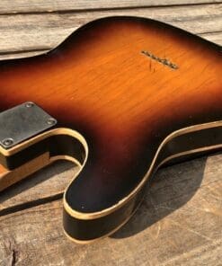 Danocaster Double Bound Single Cut Sunburst Electric Guitar - 2 Piece Ash & Dano Budz 2.0 Pickups - Image 8
