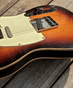 Danocaster Double Bound Single Cut Sunburst Electric Guitar - 2 Piece Ash & Dano Budz 2.0 Pickups - Image 5