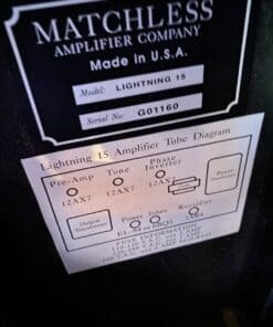 Matchless Lightning 15 Combo Amplifier - Studio Used Only - We Love these Amps - Image 10