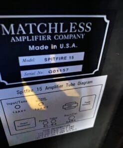 Matchless Spitfire 15 Combo Amplifier - Versatility & Tone! - Studio Used Only - Great Amp ! - Image 11