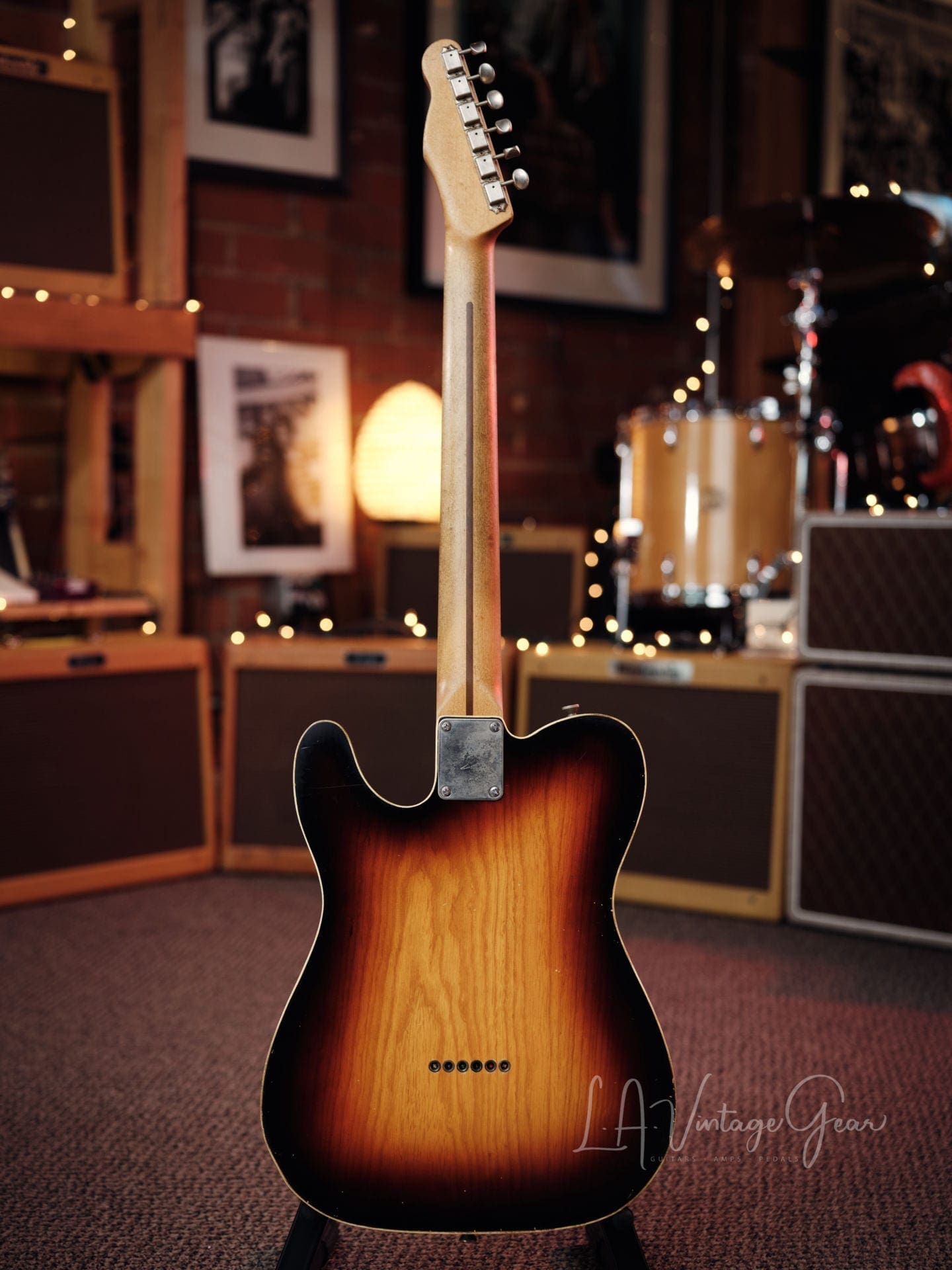 Danocaster Double Bound Single Cut Electric Guitar with Maple Neck - Sunburst Finish! - Image 7