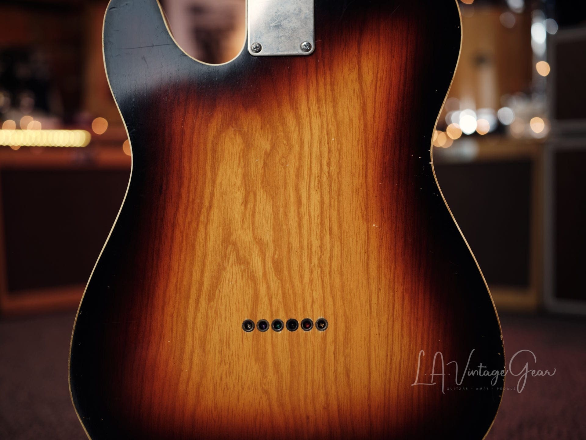 Danocaster Double Bound Single Cut Electric Guitar with Maple Neck - Sunburst Finish! - Image 9