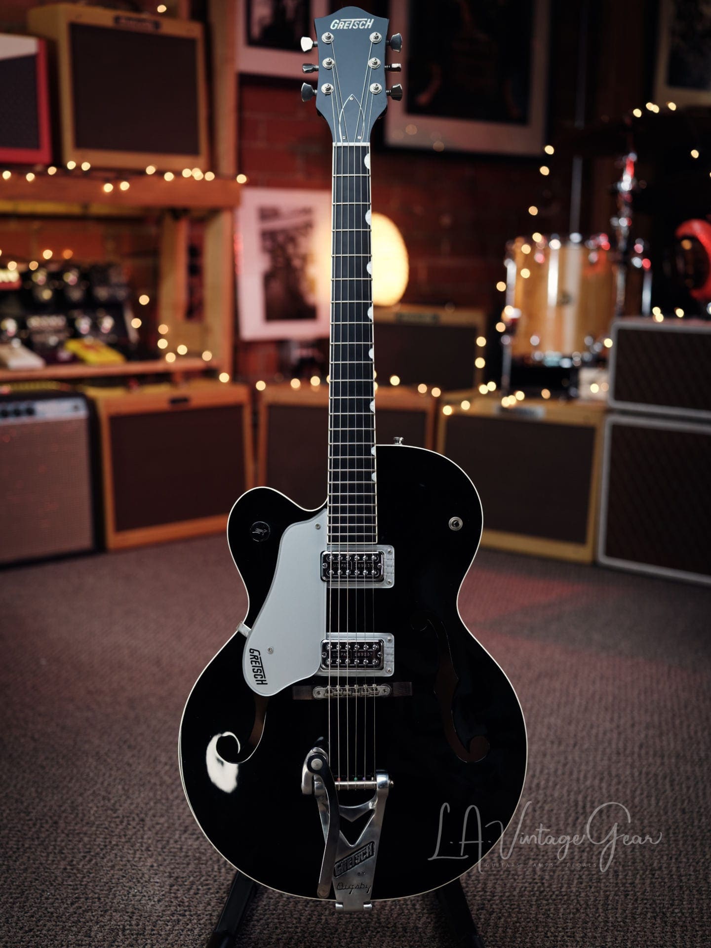 Gretsch 6120 Electric Guitar - Jet Black Finish Owned & Signed by Doyle Bramhall II