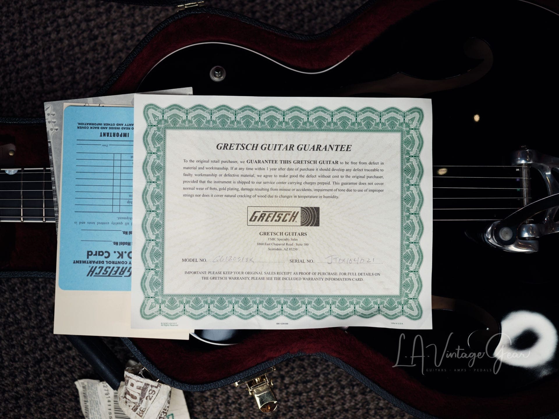 Gretsch 6120 Electric Guitar - Jet Black Finish Owned & Signed by Doyle Bramhall II - Image 15