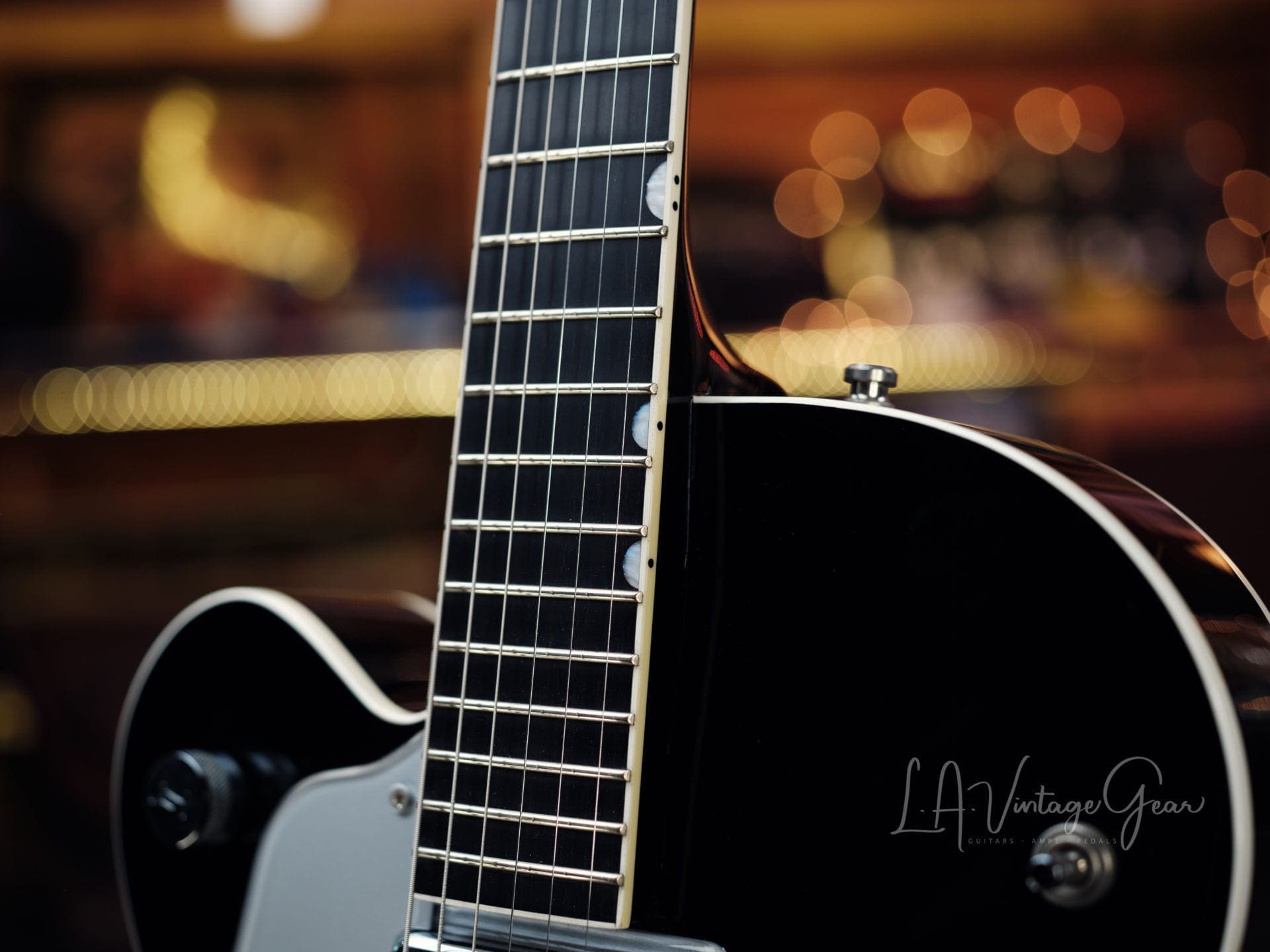 Gretsch 6120 Electric Guitar - Jet Black Finish Owned & Signed by Doyle Bramhall II - Image 6