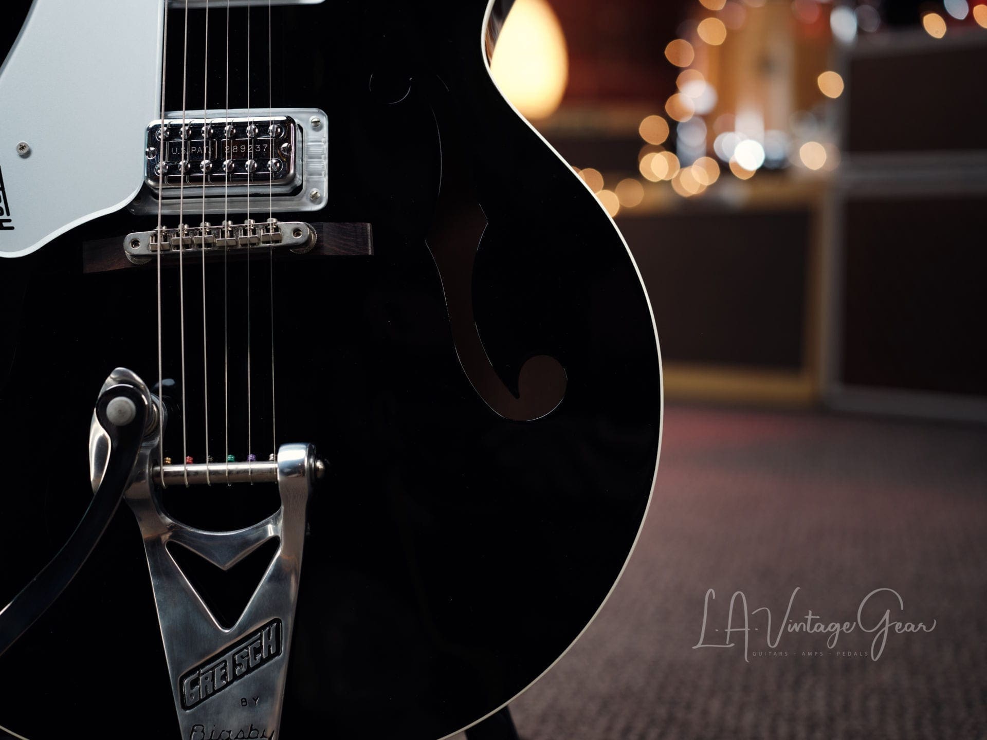 Gretsch 6120 Electric Guitar - Jet Black Finish Owned & Signed by Doyle Bramhall II - Image 8