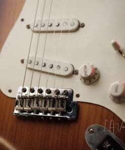 K-Line Springfield S-Style Electric Guitar - 2Tone Sunburst & Roasted Pine Body - Great Gtr . - Image 5