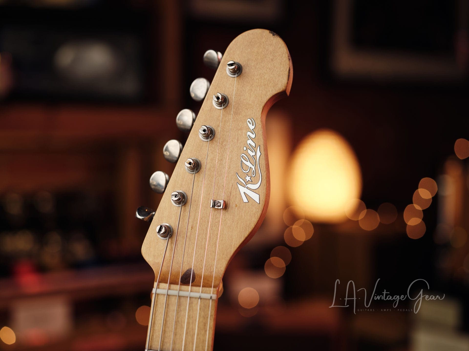 K-Line Springfield S-Style Electric Guitar - 2Tone Sunburst & Roasted Pine Body - Great Gtr . - Image 11