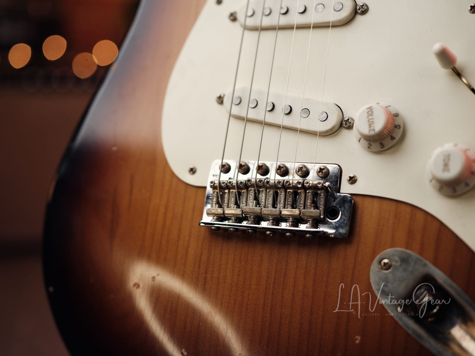 K-Line Springfield S-Style Electric Guitar - 2Tone Sunburst & Roasted Pine Body - Great Gtr . - Image 6