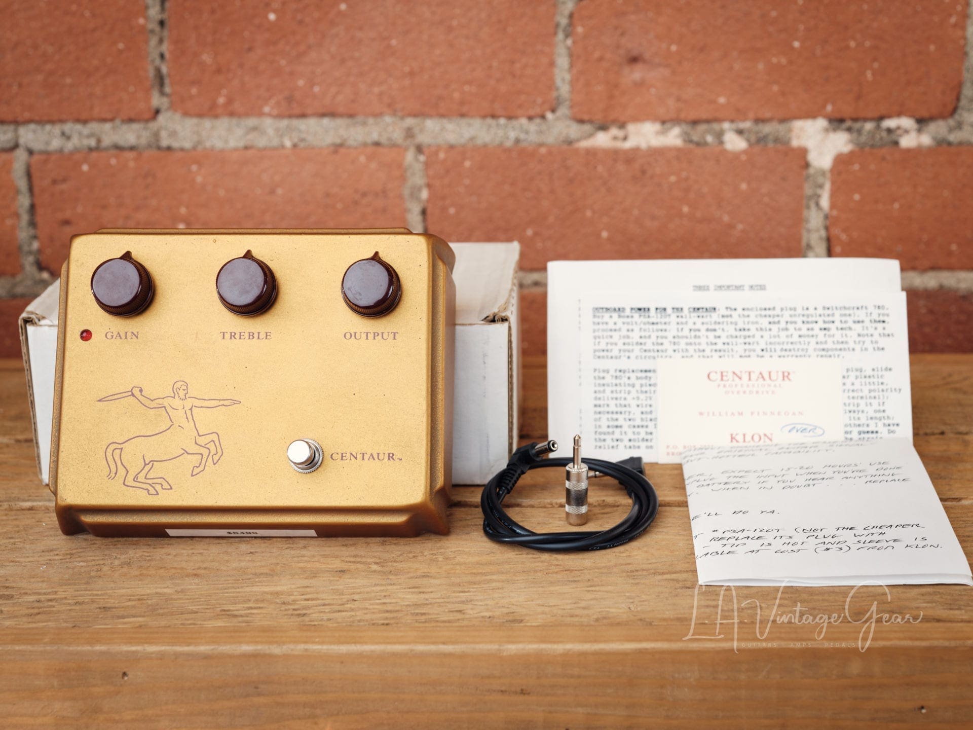 Klon Centaur 'Gold Horsie' Overdrive Pedal - Vintage and Mint! - Image 3