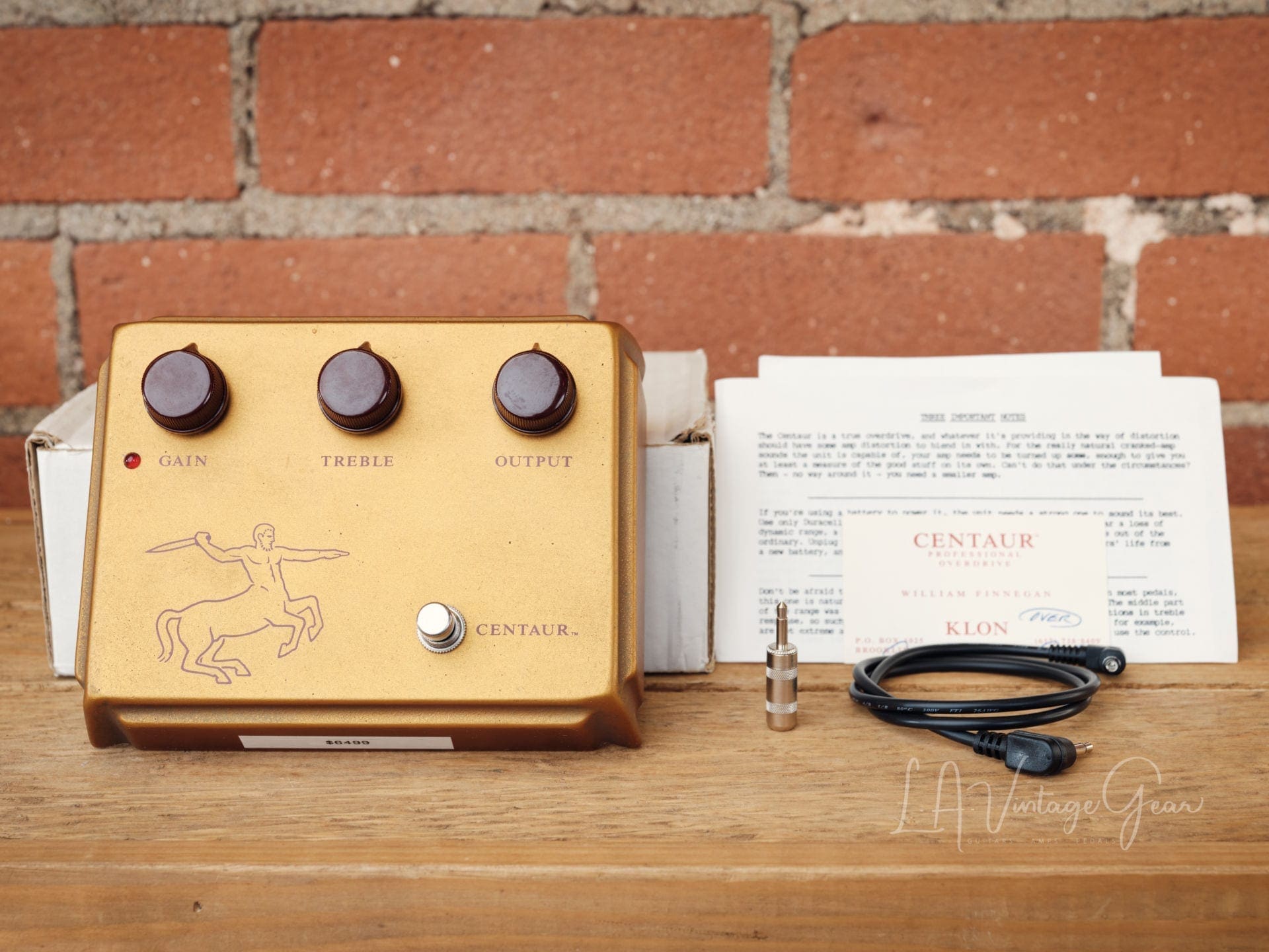 Klon Centaur 'Gold Horsie' Overdrive Pedal - Vintage and Mint! - Image 4