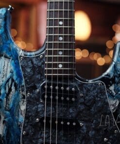 Tyler ' Black & Blue Shmear' S-Style Electric Guitar in HSH Pup Configuration - Brand New! - Image 3