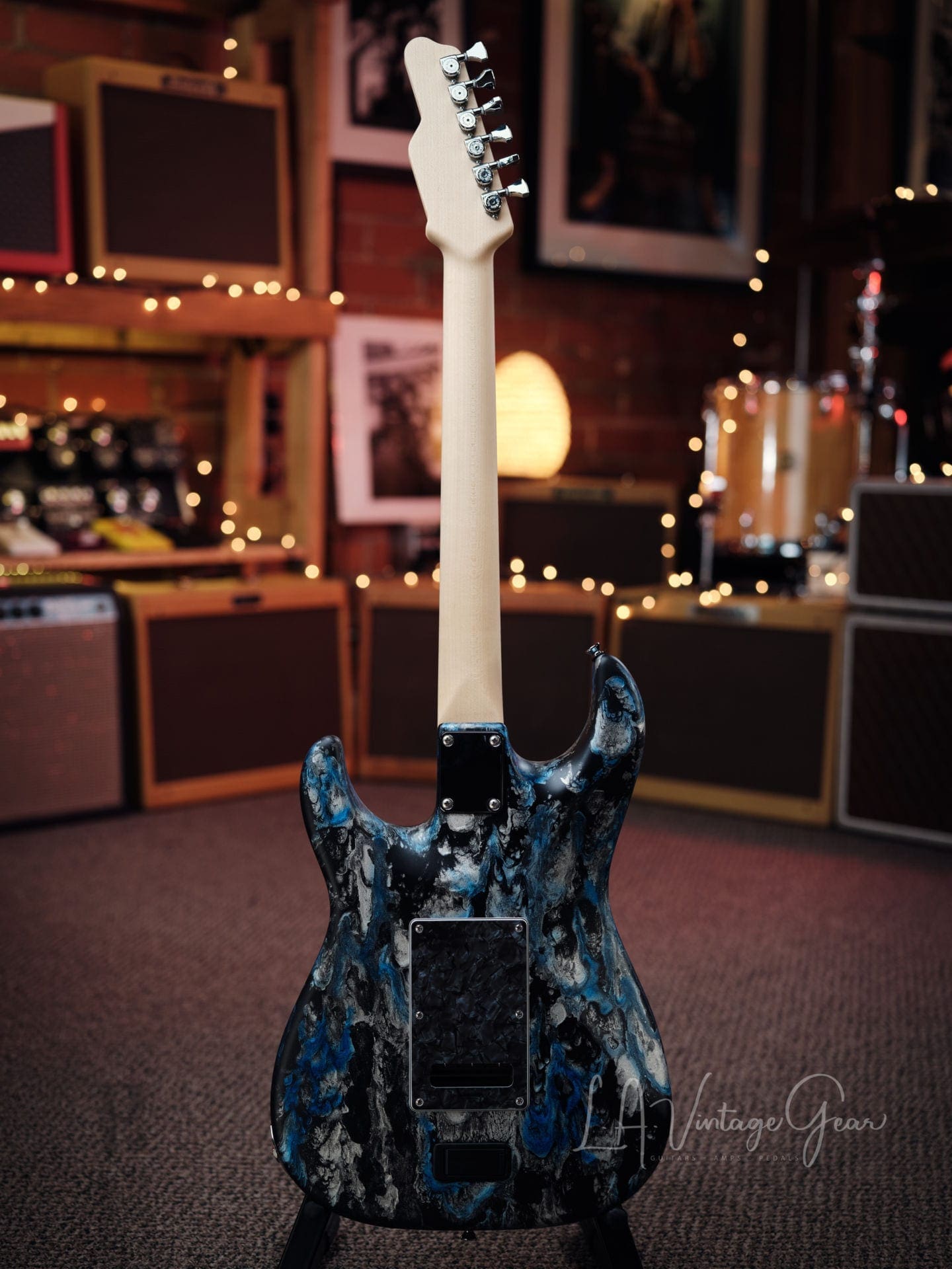 Tyler ' Black & Blue Shmear' S-Style Electric Guitar in HSH Pup Configuration - Brand New! - Image 11