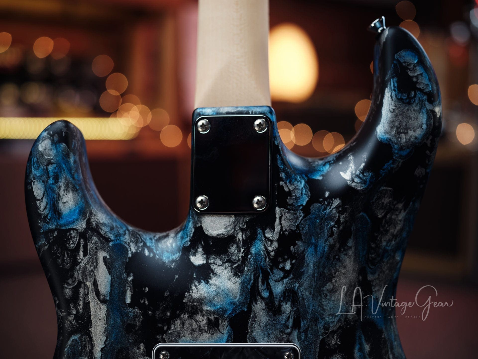 Tyler ' Black & Blue Shmear' S-Style Electric Guitar in HSH Pup Configuration - Brand New! - Image 13