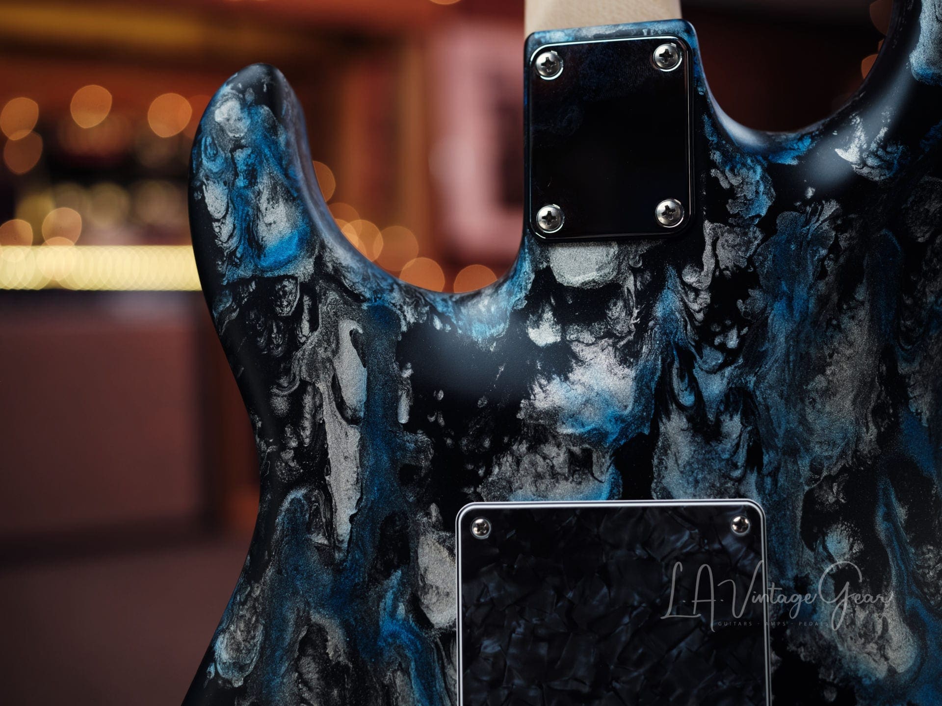 Tyler ' Black & Blue Shmear' S-Style Electric Guitar in HSH Pup Configuration - Brand New! - Image 14