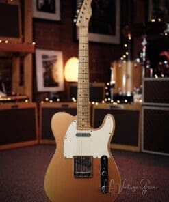 Danocaster Double Bound Single Cut Electric Guitar - in a Faded Out Candy Apple Finish!