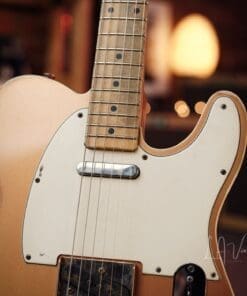 Danocaster Double Bound Single Cut Electric Guitar - in a Faded Out Candy Apple Finish! - Image 2