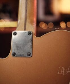 Danocaster Double Bound Single Cut Electric Guitar - in a Faded Out Candy Apple Finish! - Image 7