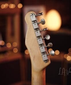 Danocaster Double Bound Single Cut Electric Guitar - in a Faded Out Candy Apple Finish! - Image 10