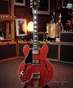 Gibson 1961 Vintage Cherry 355 TD Electric Guitar -  'Lefty' with Bigsby Tailpiece & PAF's ! Wow !
