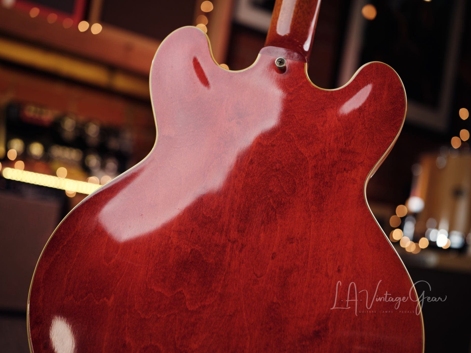 Gibson 1961 Vintage Cherry 355 TD Electric Guitar - 'Lefty' with Bigsby Tailpiece & PAF's ! Wow ! - Image 13