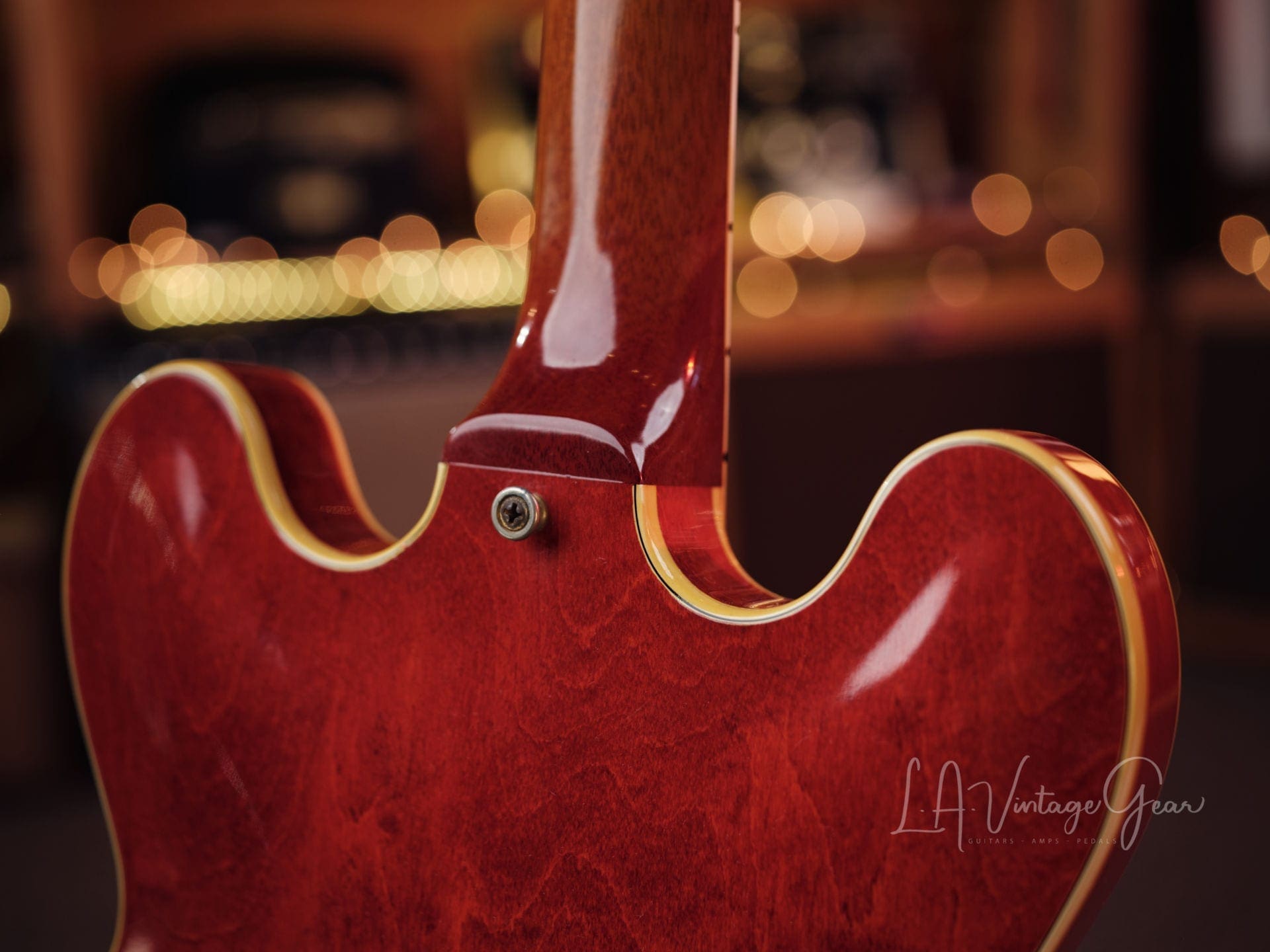 Gibson 1961 Vintage Cherry 355 TD Electric Guitar - 'Lefty' with Bigsby Tailpiece & PAF's ! Wow ! - Image 14