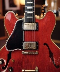 Gibson 1961 Vintage Cherry 355 TD Electric Guitar - 'Lefty' with Bigsby Tailpiece & PAF's ! Wow ! - Image 3