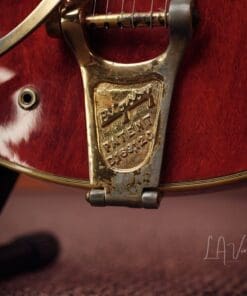 Gibson 1961 Vintage Cherry 355 TD Electric Guitar - 'Lefty' with Bigsby Tailpiece & PAF's ! Wow ! - Image 5
