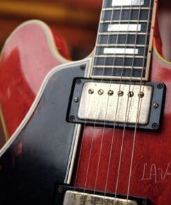 Gibson 1961 Vintage Cherry 355 TD Electric Guitar - 'Lefty' with Bigsby Tailpiece & PAF's ! Wow ! - Image 6