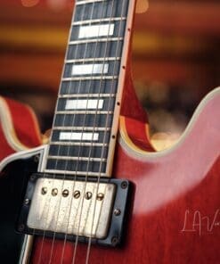 Gibson 1961 Vintage Cherry 355 TD Electric Guitar - 'Lefty' with Bigsby Tailpiece & PAF's ! Wow ! - Image 8