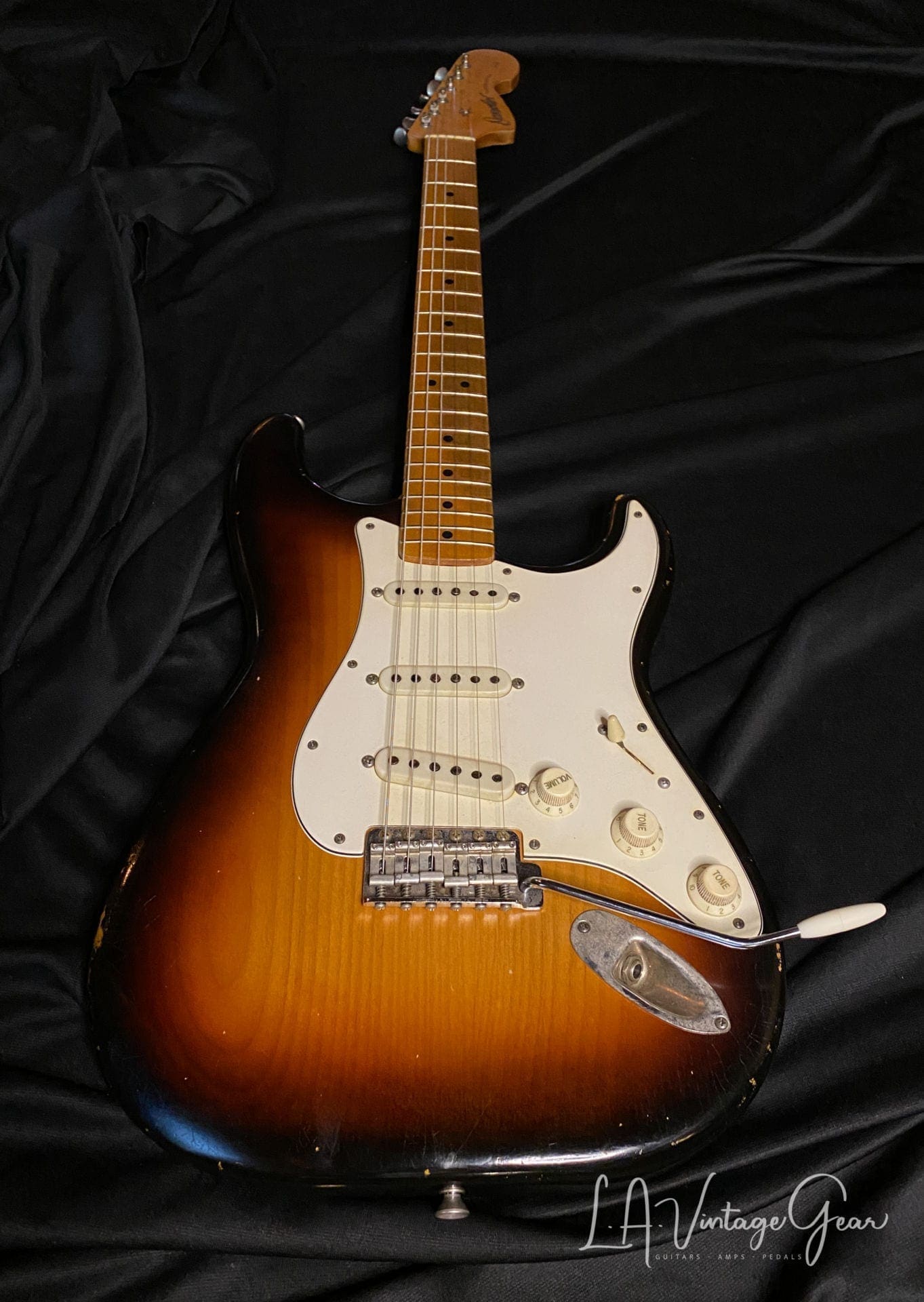 Danocaster 3T Double Cut Sunburst - Rocketfire Pickups! - Image 4