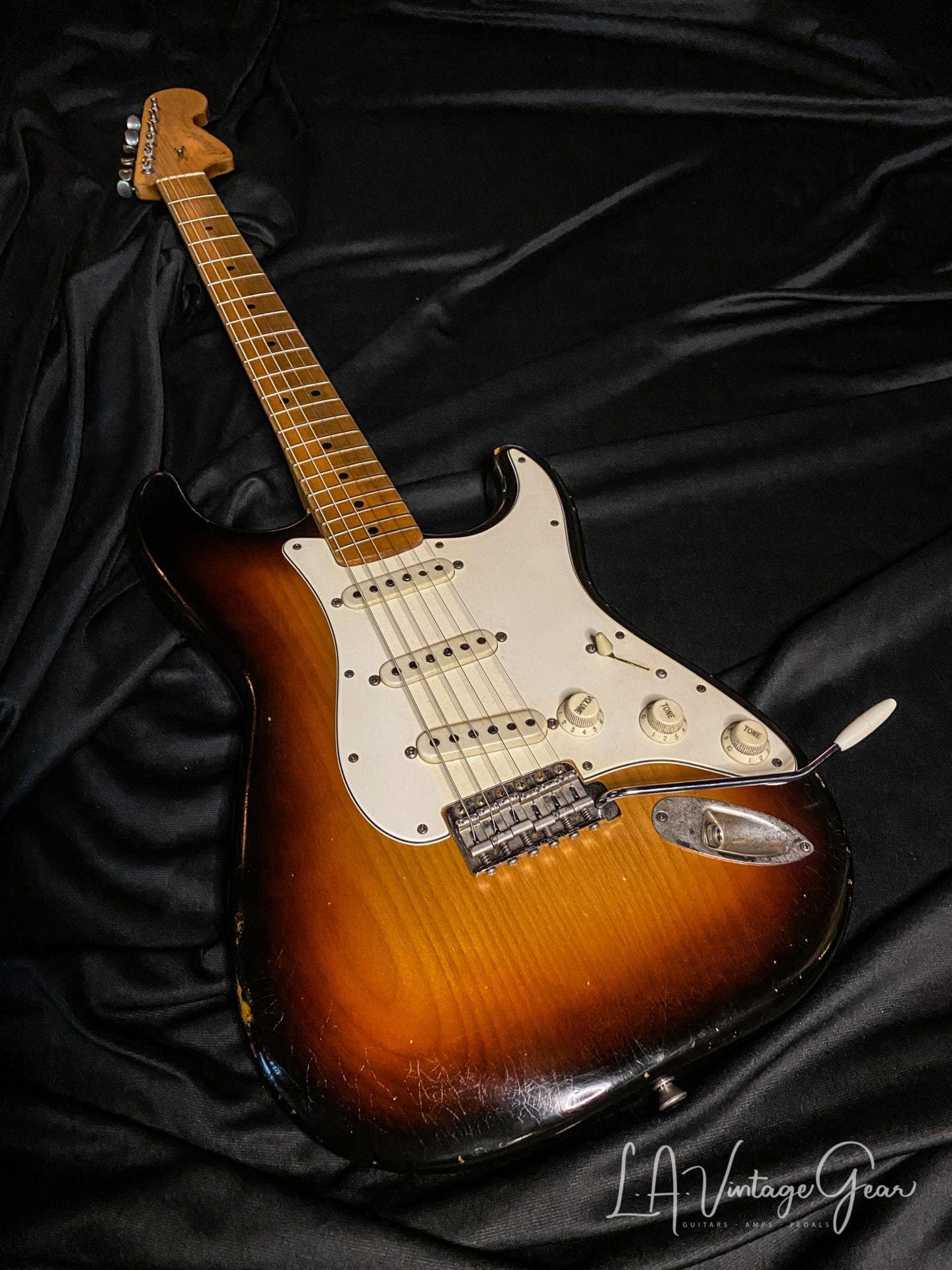 Danocaster 3T Double Cut Sunburst - Rocketfire Pickups! - Image 3