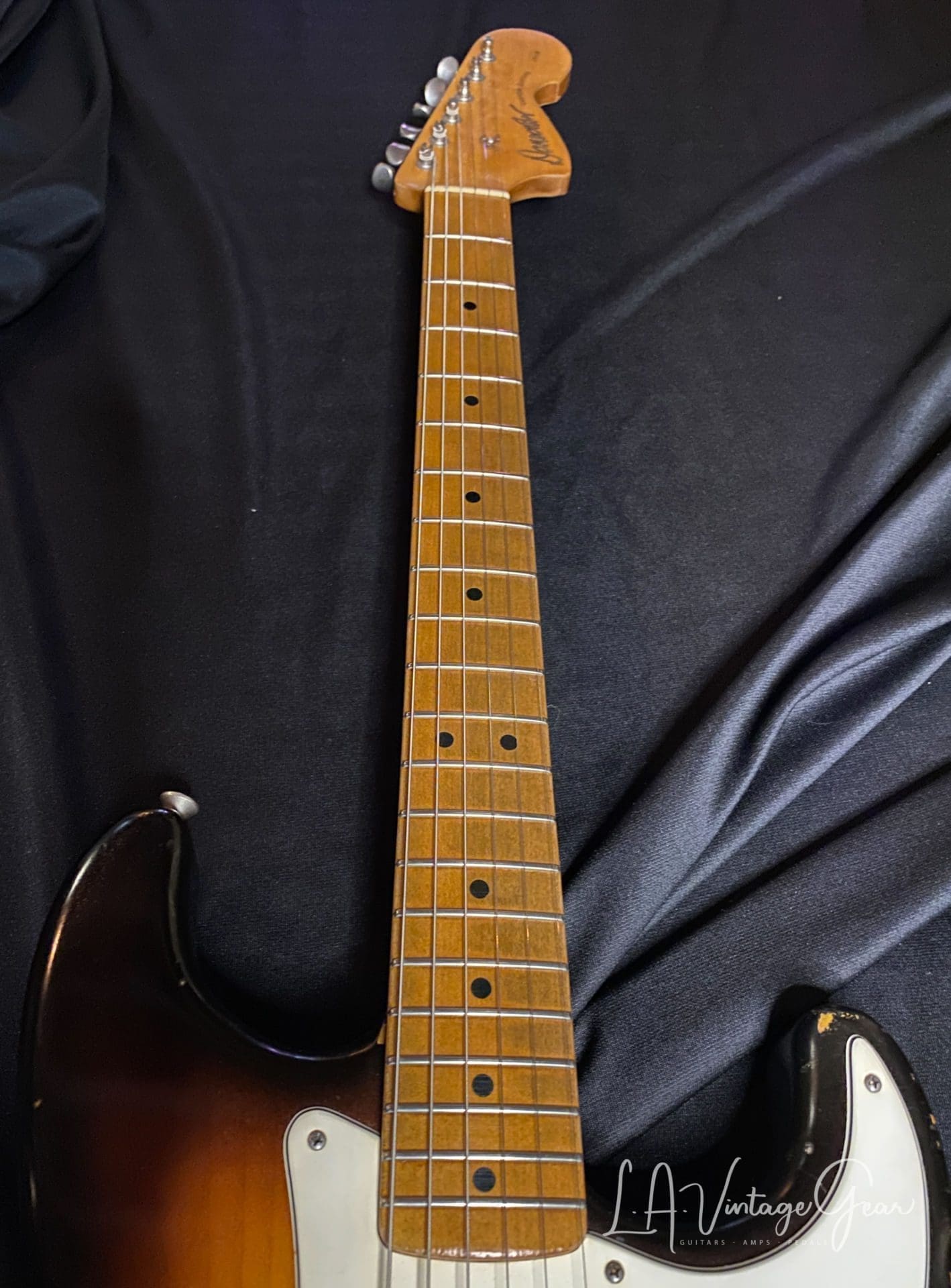 Danocaster 3T Double Cut Sunburst - Rocketfire Pickups! - Image 10