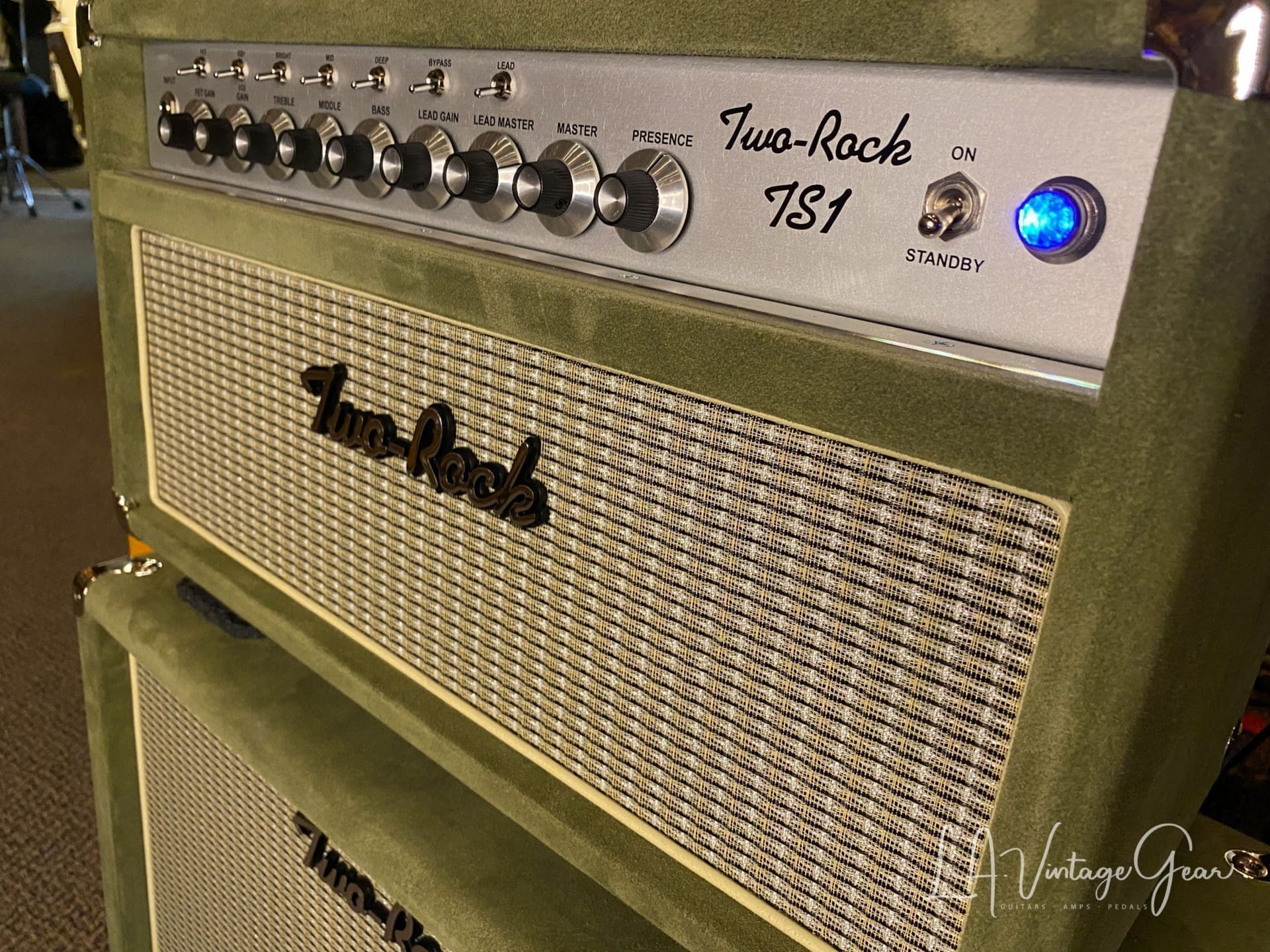 (Pre-Order) Two Rock TS1 40W Head & Matching 1 x 12 Cab - Olive Green Suede Finish - Image 3