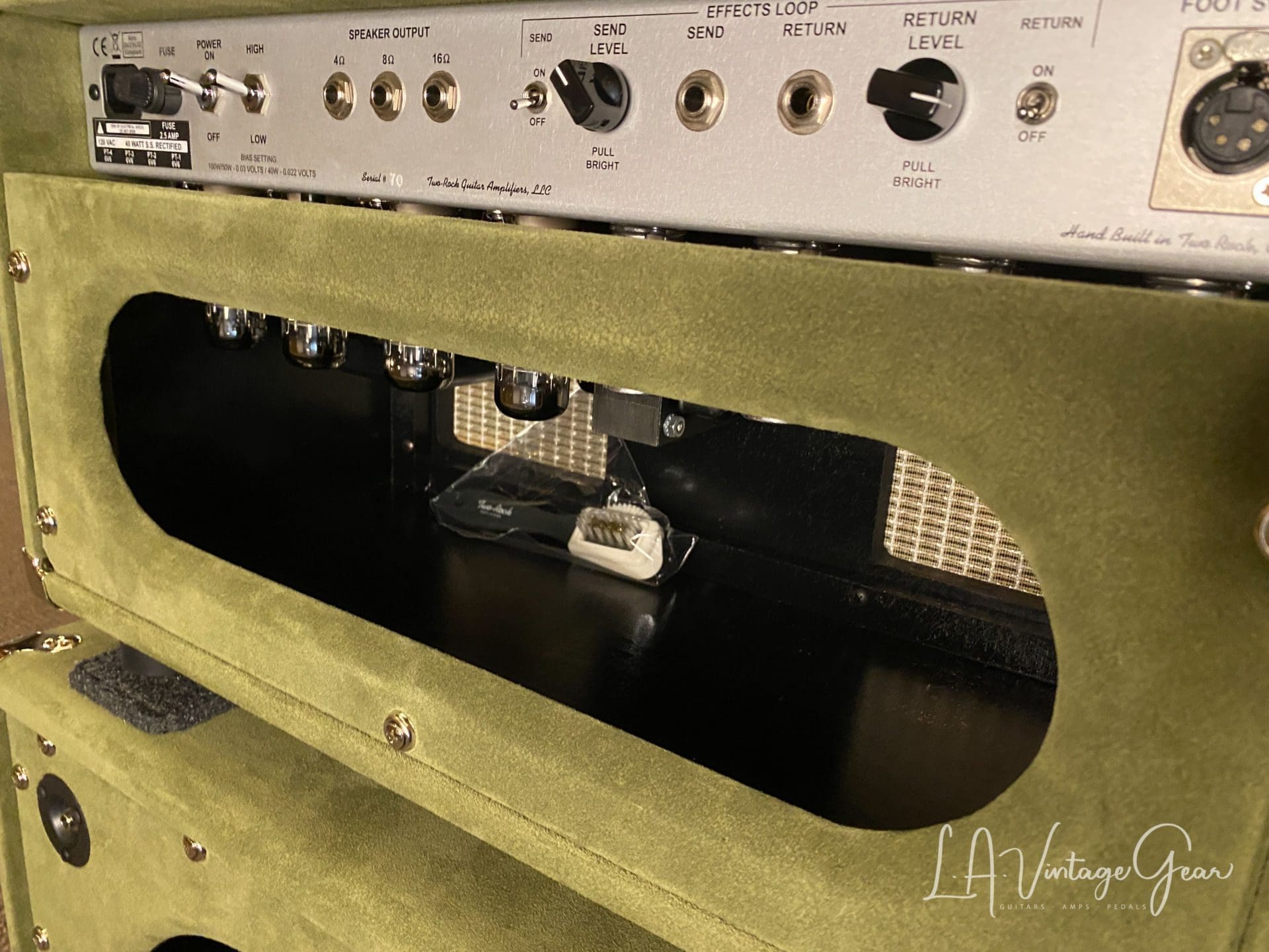 (Pre-Order) Two Rock TS1 40W Head & Matching 1 x 12 Cab - Olive Green Suede Finish - Image 8