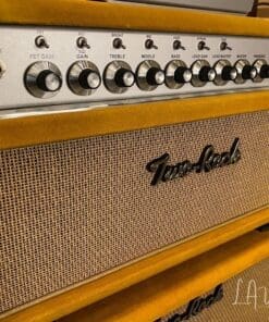 (Pre-Order) Two Rock TS1 40 Watt Head & Matching 1 x 12 Cab - Gold Suede Finish & Cane Cloth - Image 3