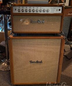 (Pre-Order) Two Rock Classic Reverb Signature 100W Head & 4x10 Cab - Golden Brown Suede & Cane Grill - Image 2