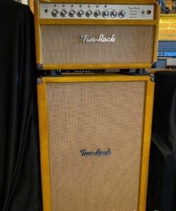 (Pre-Order) Two Rock Classic Reverb Signature 100W Guitar Amp Head & 2x12 Vertical Cab - Gold Suede & Cane Grill